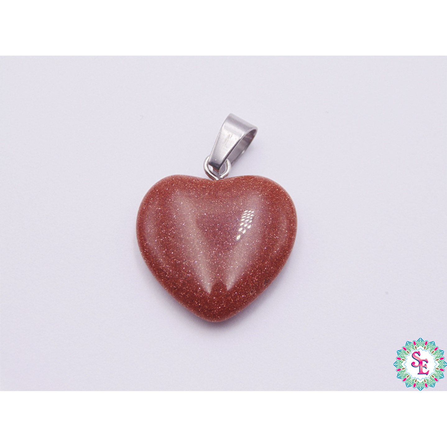 PIEDRA NATURAL CORAZON DIJE 20M LLUVIA DE ORO 1