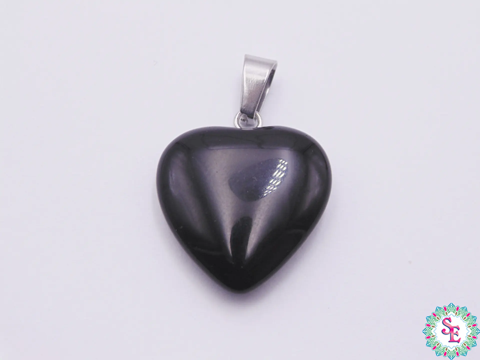 PIEDRA NATURAL CORAZON DIJE 20M ONIX 1