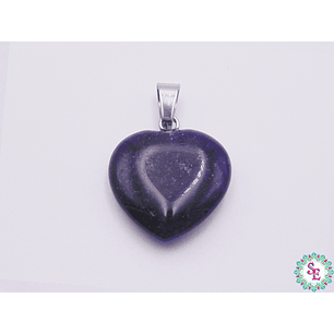 PIEDRA NATURAL CORAZON DIJE 20M AGATA MORADA