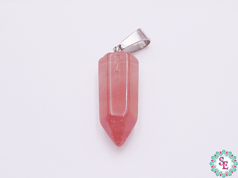 PIEDRA NATURAL PENDULO PQ 9*22M AGATA CHERRY