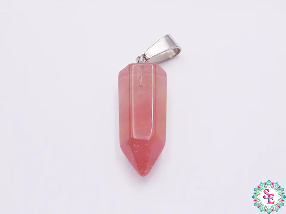 PIEDRA NATURAL PENDULO PQ 9*22M AGATA CHERRY 1