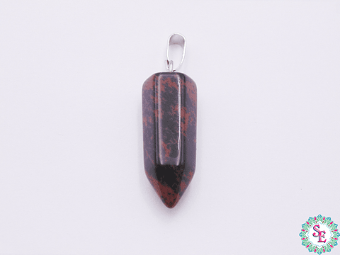 PIEDRA NATURAL PENDULO 9*22M OBSIDIANA CAOBA