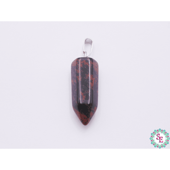 PIEDRA NATURAL PENDULO 9*22M OBSIDIANA CAOBA 1