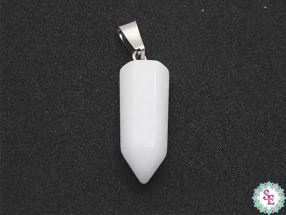 PIEDRA NATURAL PENDULO 9*22M CUARZO BLANCO 1