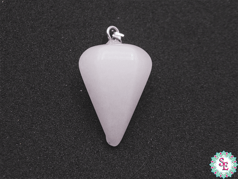 PIEDRA NATURAL PENDULO DIJE 16*24M CUARZO BLANCO
