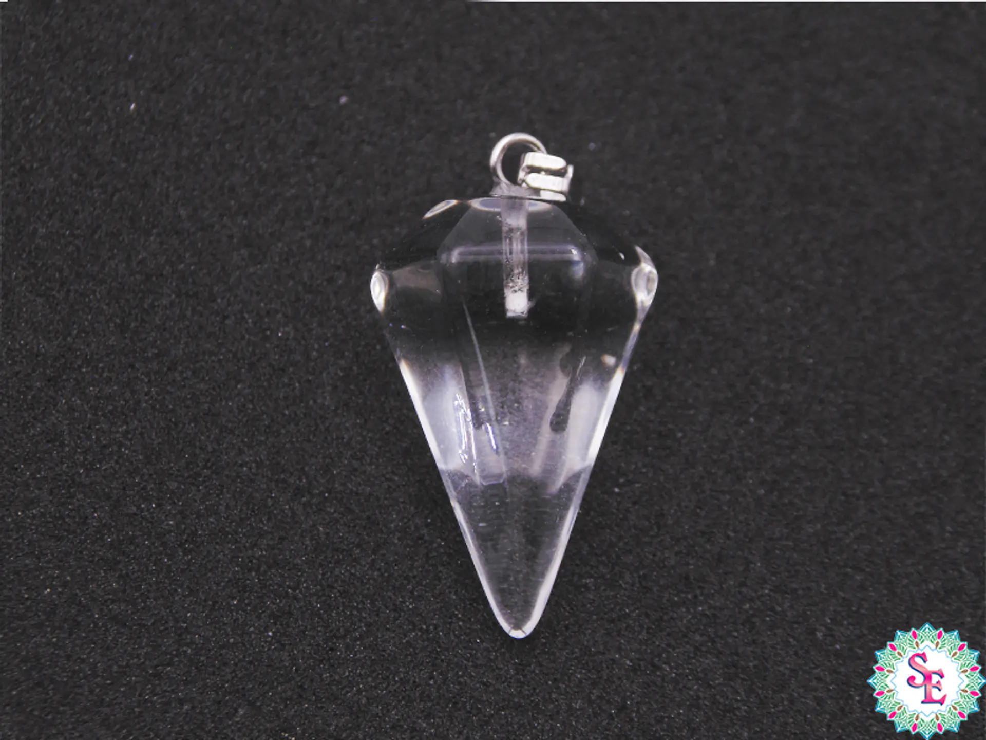 PIEDRA NATURAL PENDULO DIJE 16*24M CUARZO TRASPARENTE 1