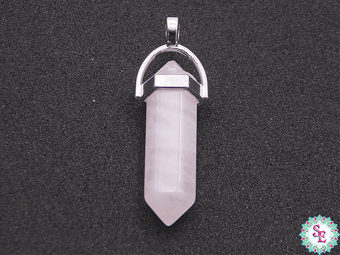 PIEDRA NATURAL PENDULO HERRAJE 8*30M CUARZO ROSADO