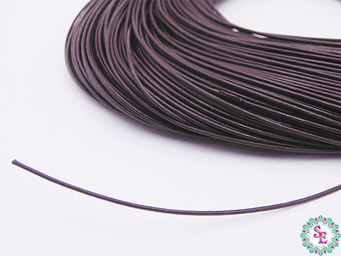 CUERO DE VACA REDONDO CAFE 1.0MM  