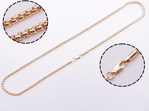 COPPER CADENA #1 POR 45CM  REDONDA 2.8MM  X UND 