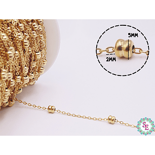 ACERO DORADO CADENA SEPARADOR 4.5*4.5MM 
