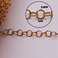 ACERO DORADO  CADENA ARGOLLA 0.6*4MM  - Miniatura 2