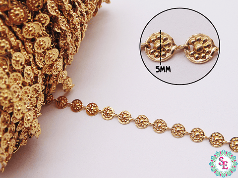 ACERO DORADO CADENA SEPARADOR ROSITA 5MM
