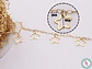 ACERO DORADO CADENA DIJE ESTRELLA SILUETA - Miniatura 1