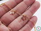 ACERO DORADO CADENA DIJE ESTRELLA SILUETA - Miniatura 2