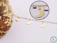 ACERO DORADO CADENA DIJE LUNA - Miniatura 1