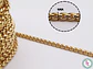 ACERO DORADO CADENA ESLABONES ESPIGA HUECO 4MM  - Miniatura 1