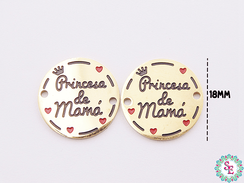 ACERO DORADO TERMINAL 18MM PRINCESA DE MAMA 