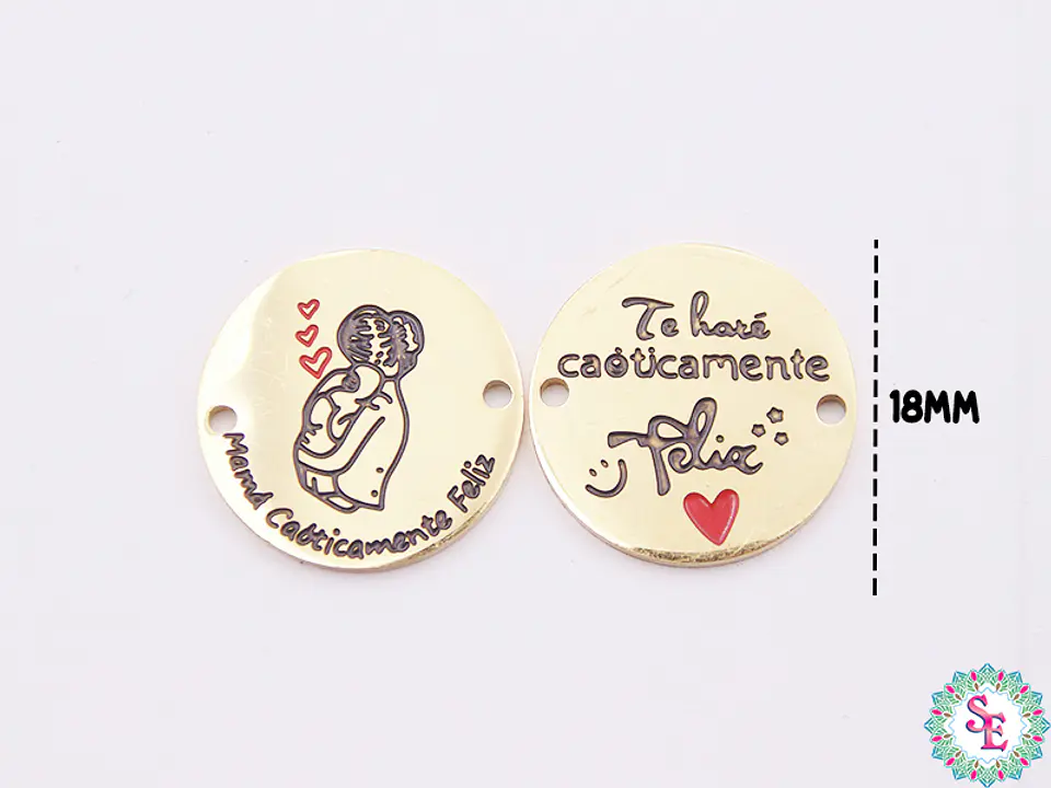 ACERO DORADO TERMINAL 18M TE HARE CAOTICAMENT TE HARE CAOTICAMEMTE FELIZ/ MAMA X PAR  1