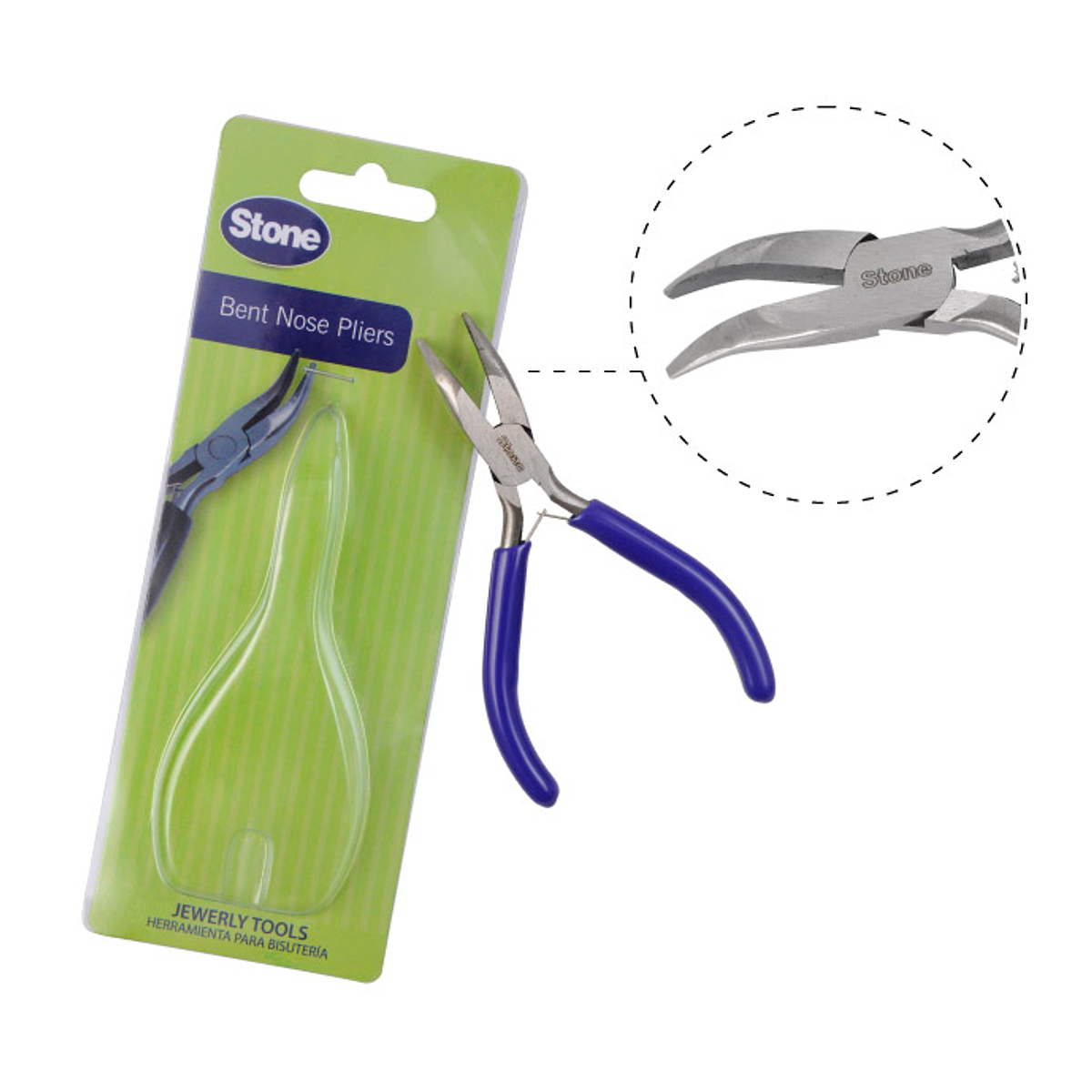 STONE TOOL STONE X CURVED TIP PLIERS XPL010