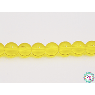 CRISTAL VIDRIO # 8MM AMARILLO TRANSPARENTE
