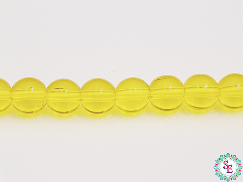 CRISTAL VIDRIO # 8MM AMARILLO TRANSPARENTE