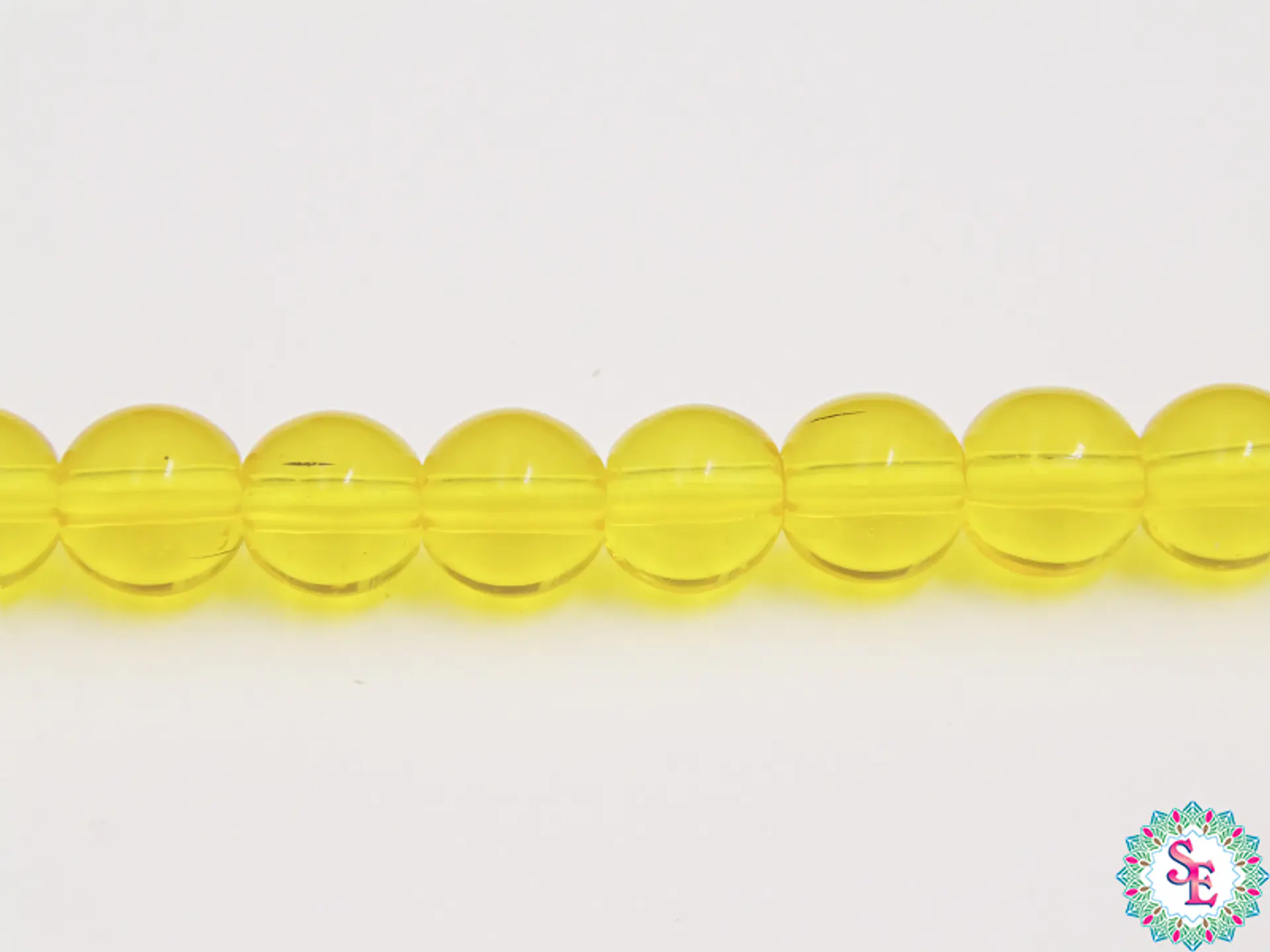 CRISTAL VIDRIO # 8MM AMARILLO TRANSPARENTE 1