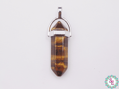 PIEDRA  PENDULO HERRAJE 8*32M OJO DE TIGRE