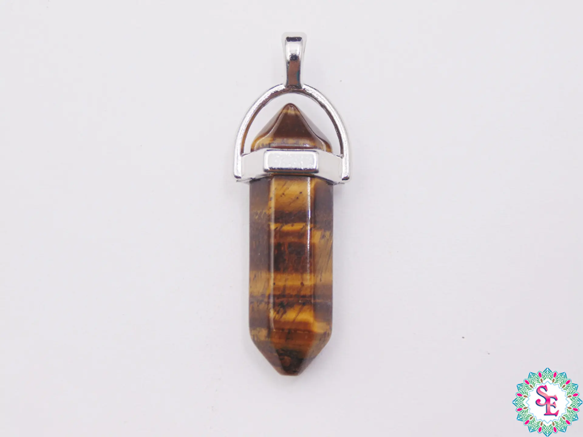PIEDRA  PENDULO HERRAJE 8*32M OJO DE TIGRE 1