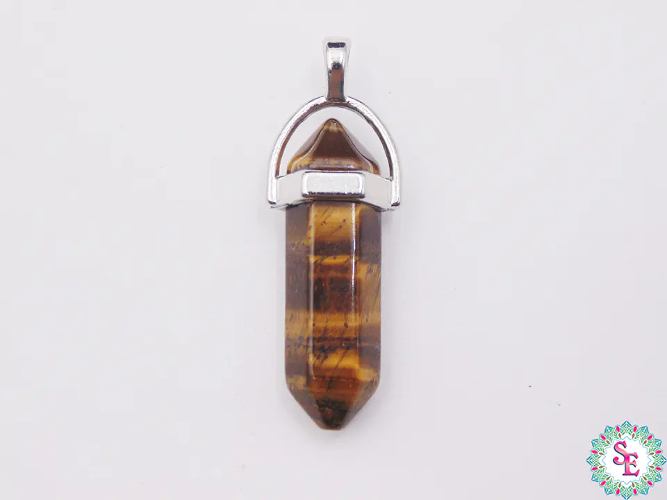 PIEDRA  PENDULO HERRAJE 8*32M OJO DE TIGRE 1