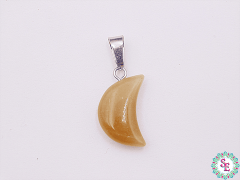 PIEDRA NATURAL LUNA DIJE 13*18M JADE AMARILLO