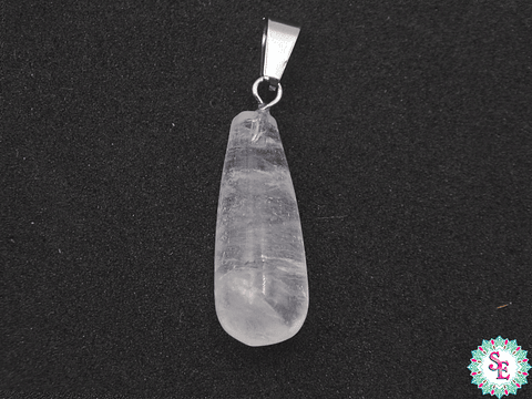PIEDRA LAGRIMA DIJE 10*25MM CUARZO BLANCO TRANSPARENTE