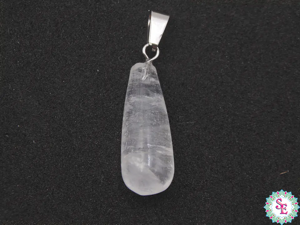 PIEDRA LAGRIMA DIJE 10*25MM CUARZO BLANCO TRANSPARENTE 1
