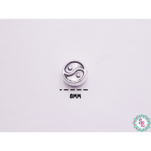 SAMAK PLATEADA CENTRO 49 YING YANG 8MM 