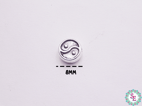 SAMAK PLATEADA CENTRO 49 YING YANG 8MM 