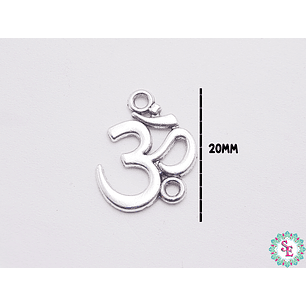 SAMAK PLATEADA CENTRO 164 SIMBOLO OM 20MM 