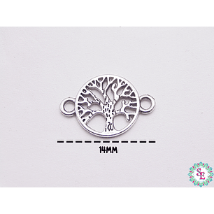 SAMAK PLATEADA CENTRO 160 ARBOL DELA VIDA 14MM  