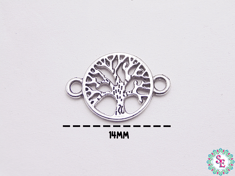 SAMAK PLATEADA CENTRO 160 ARBOL DELA VIDA 14MM  