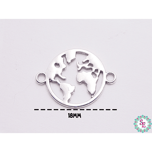 SAMAK PLATEADA CENTRO 155 MAPA MUNDO  18MM