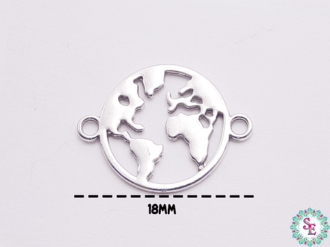 SAMAK PLATEADA CENTRO 155 MAPA MUNDO  18MM