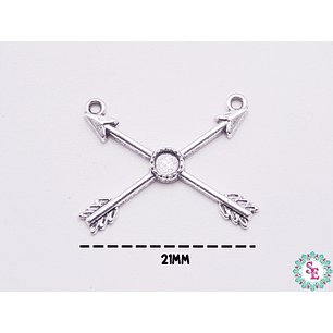 SAMAK PLATEADA CENTRO 154 FLECHAS CRUZADAS 21MM 