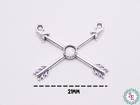 SAMAK PLATEADA CENTRO 154 FLECHAS CRUZADAS 21MM 