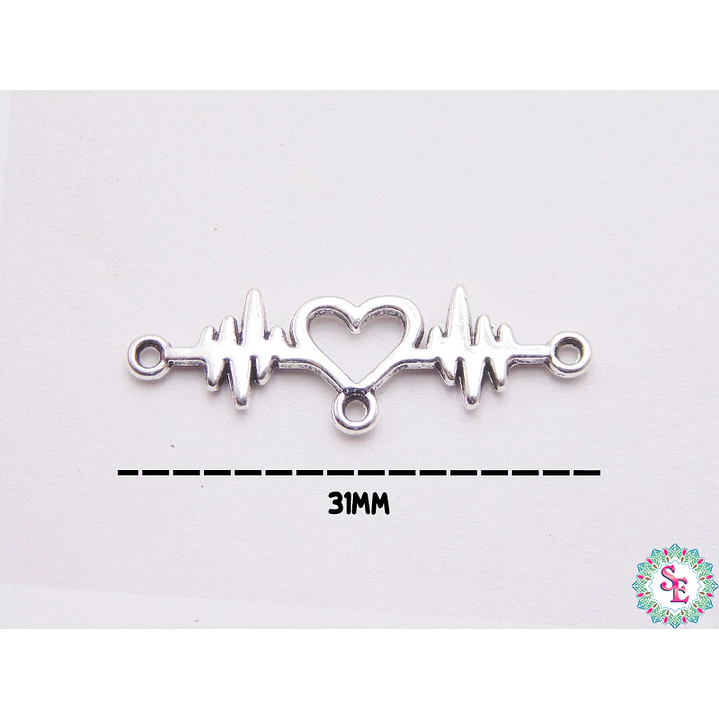 SAMAK PLATEADA CENTRO 47 CORAZON SIGNO VIDA 31MM PAQUETE POR 18 UNIDADES APROX 1