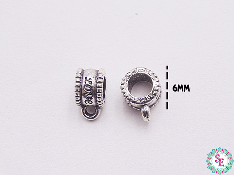 SAMAK PLATEADA CENTRO PORTADIJE 149 LOVE 7*6MM 