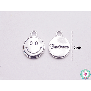 SAMAK PLATEADA 98 EMOTICON FELIZ 12MM 
