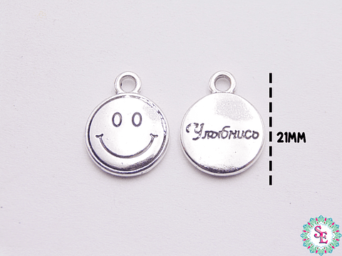 SAMAK PLATEADA 98 EMOTICON FELIZ 12MM 