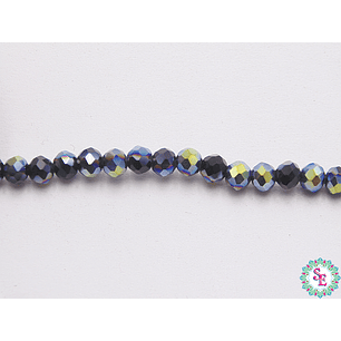 CRISTAL MURANO # 4MM NEGRA AB