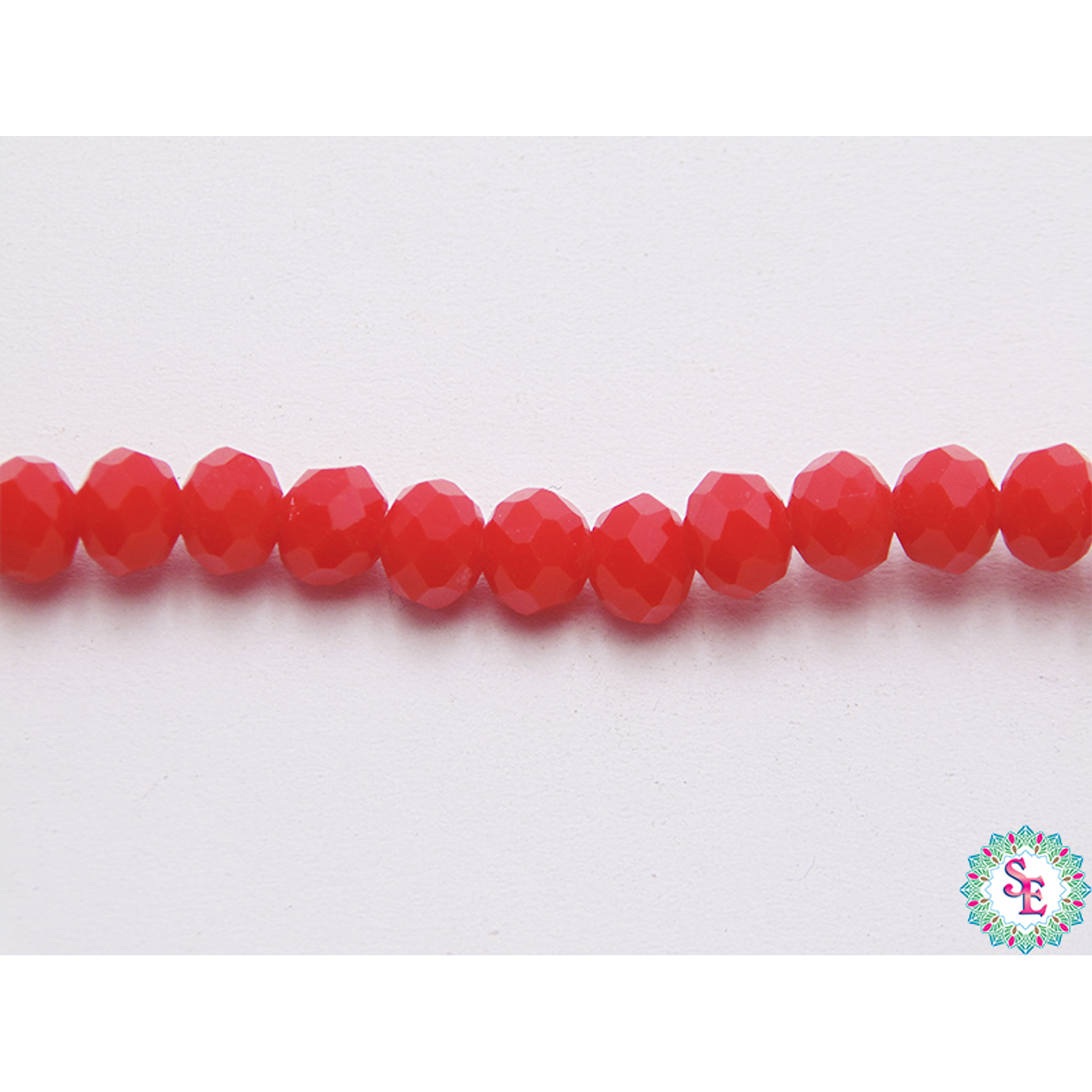 CRISTAL MURANO # 6MM R0JO MATE CEREZA 1