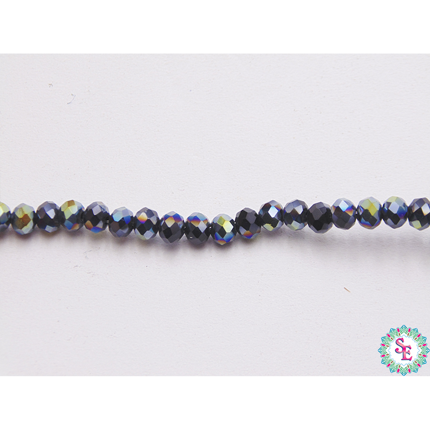 CRISTAL MURANO # 3MM NEGRA AB 1