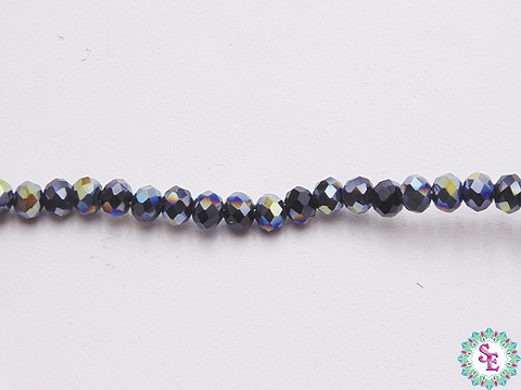 CRISTAL MURANO # 3MM NEGRA AB