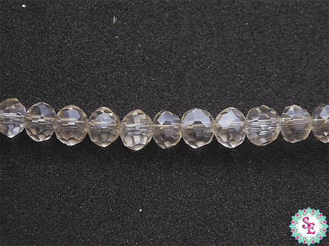 CRISTAL MURANO # 6MM CHAMPAÑA CLARA AB TRASPARENTE